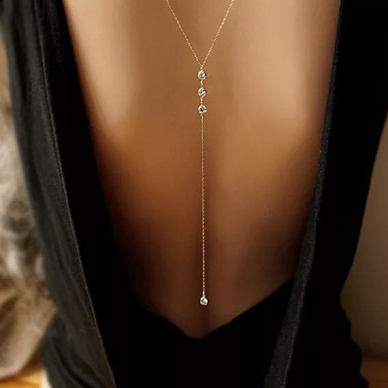 Korean Fashion Pearl Chain Cho - огляд і ціна Body Jewelry Back