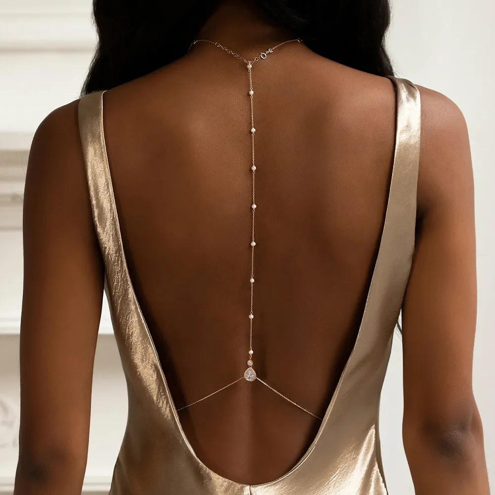 Fashion Bridal Back Chain Jewe - огляд і ціна Body Jewelry Back