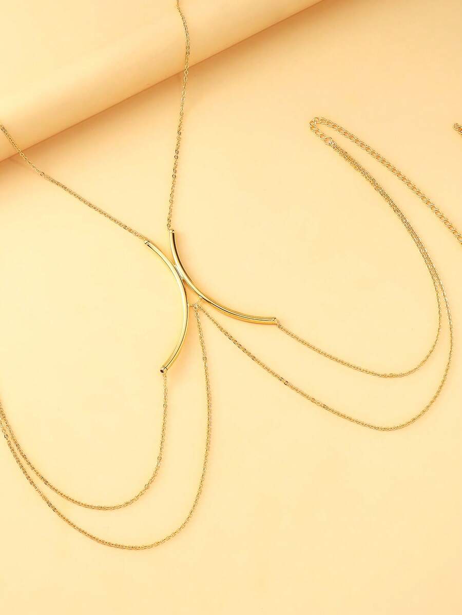 Luxury Gold Body Chain For Wom - огляд і ціна Body Jewelry Nipple Chain