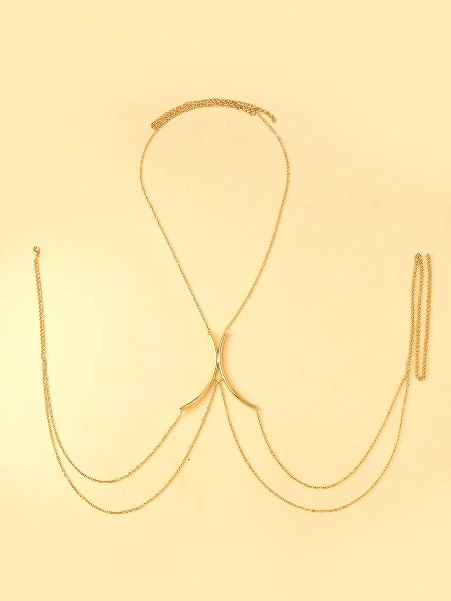 Luxury Gold Body Chain For Wom - огляд і ціна Body Jewelry Nipple Chain